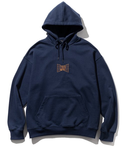 マスノウン(MASSNOUN)     MN WIREFRAME OVERSIZED HOODIE MFTHD003-NV