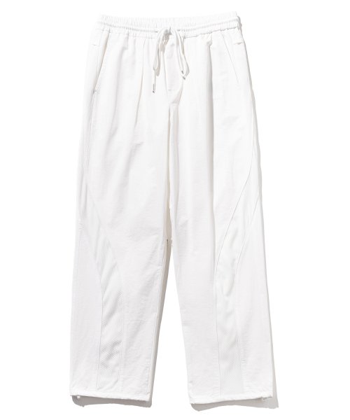 マスノウン(MASSNOUN)     STRAIN MESHUP ZIP PANTS MFTCP003-WT