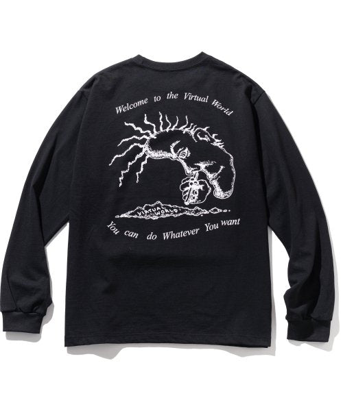 マスノウン(MASSNOUN)     DIGITAL DRUG LONG SLEEVE MFTLS003-BK