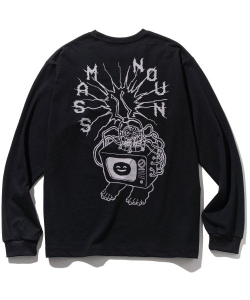 マスノウン(MASSNOUN)     VIRTUAL SIGNAL LONG SLEEVE MFTLS004-BK