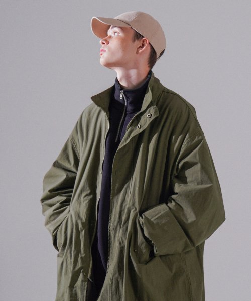 パーステップ(PERSTEP)  Long Wavy Fishtail Jacket Khaki SMOT4477