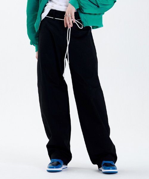 ラメルマメゾン (LA MER MA MAISON)    LOW-RISE PANTS BLACK