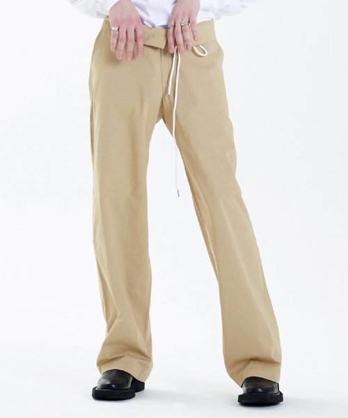 ラメルマメゾン (LA MER MA MAISON)    LOW-RISE PANTS BEIGE