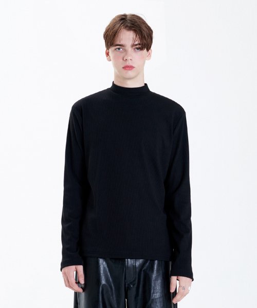 ラメルマメゾン (LA MER MA MAISON)    VALLEY TIGHT-FIT T BLACK