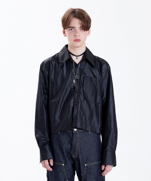 ラメルマメゾン (LA MER MA MAISON)    GLOSS SHIRT BLACK