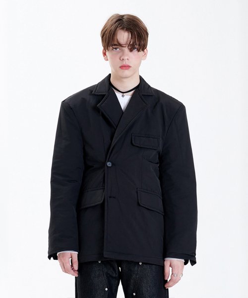 ラメルマメゾン (LA MER MA MAISON)    PADDING BLAZER BLACK