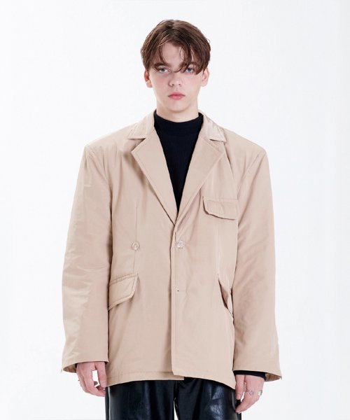 ラメルマメゾン (LA MER MA MAISON)    PADDING BLAZER BEIGE