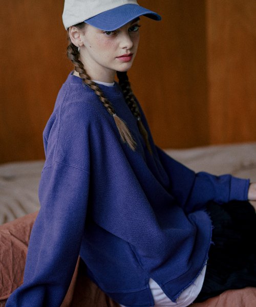 ダブルユーブイプロジェクト(WV PROJECT)  Inside Out Man to Man Violet MJMT7570