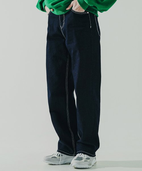 ダブルユーブイプロジェクト(WV PROJECT)  Paul Slop Denim Pants Blue JNLP7626