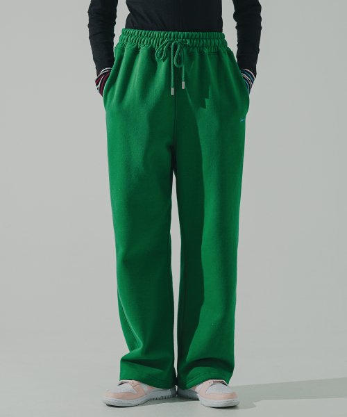 ダブルユーブイプロジェクト(WV PROJECT)  Kani Straight Sweat Pants Green MJLP7628