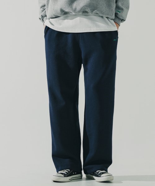 ダブルユーブイプロジェクト(WV PROJECT)  Kani Straight Sweat Pants Navy MJLP7628