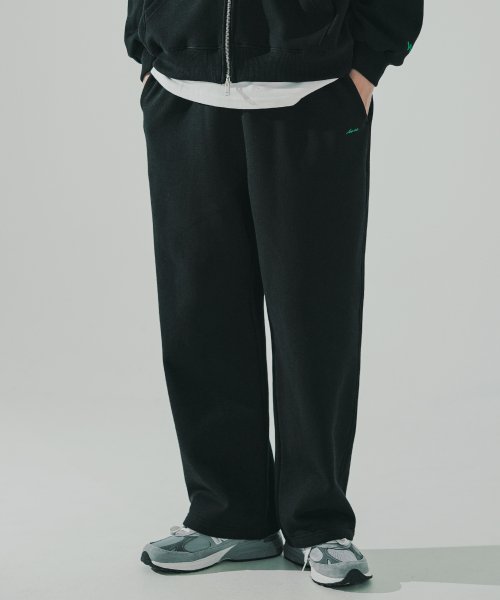 ダブルユーブイプロジェクト(WV PROJECT)  Kani Straight Sweat Pants Black MJLP7628