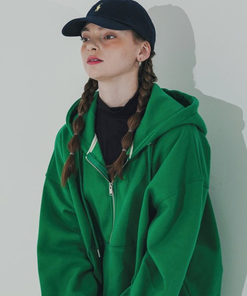 ダブルユーブイプロジェクト(WV PROJECT)  Kani Hoodies zip up Green MJHD7627