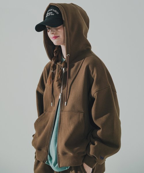 ダブルユーブイプロジェクト(WV PROJECT) carnie zip up brown