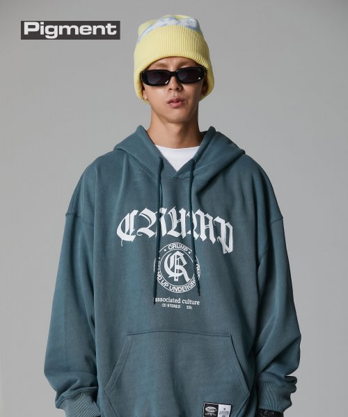 Crump (クランプ)  CLASSIC EMBLEM HOODIE_GREEN (CT0373)