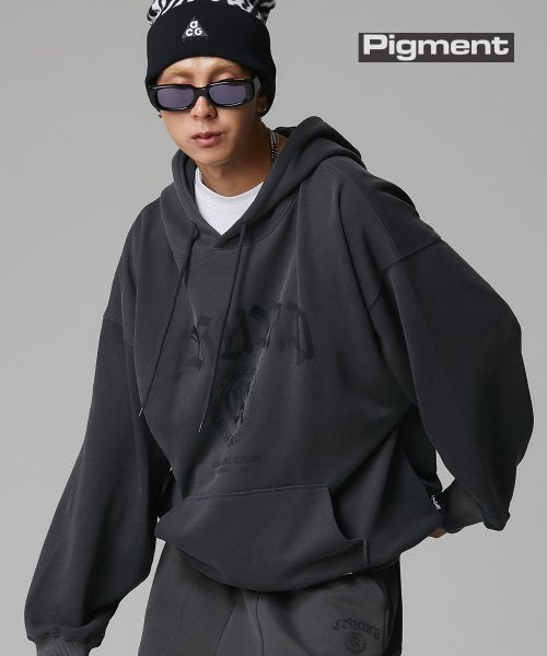 Crump (クランプ)  CLASSIC EMBLEM HOODIE_CHARCOAL (CT0373-1)