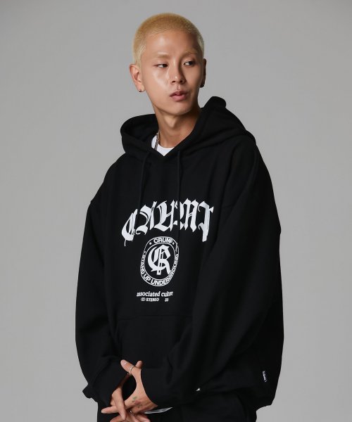 Crump (クランプ)  CLASSIC EMBLEM HOODIE_BLACK (CT0373-2)