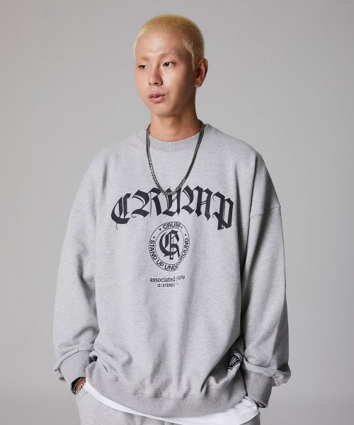 Crump (クランプ)  CLASSIC EMBLEM SWEATSHIRTS_MELANGE (CT0375-1)