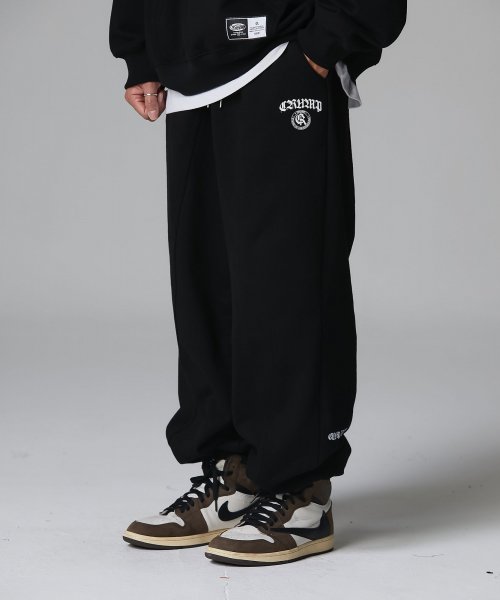 Crump (クランプ)  CLASSIC EMBLEM SWEAT JOGGER PANTS_BLACK (CP0192-3)