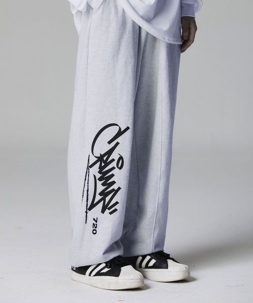 Crump (クランプ)  LIT VIBE SWEAT JOGGER PANTS__WHITE MELANGE (CP0193)