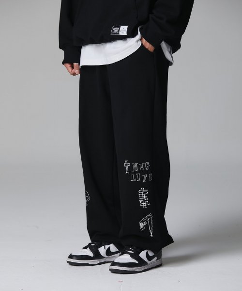 Crump (クランプ)  RIP THUG SWEAT JOGGER PANTS_BLACK (CP0195-1)