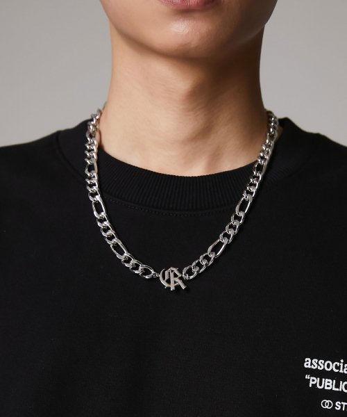Crump (クランプ)  TWO-CHAIN SIGNATURE LOGO NECKLACE (CA0045)