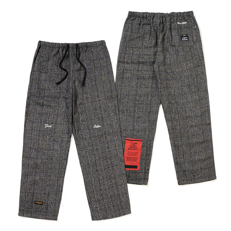 STIGMA(スティグマ)  21 CHECK SEMI WIDE PANTS DARK GREY