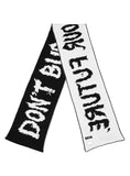 アジョバイアジョ(AJOBYAJO)  (19) Slogan Muffler [Black]