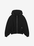 ディープリーク(DPRIQUE)  OVERSIZED FULL ZIP HOODIE - BLACK