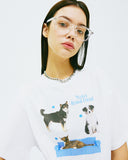 NCOVER（エンカバー）DOG FRIENDS TSHIRT-WHITE