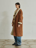 TMO BY 13MONTH（ティーエムオーバイサーティンマンス）V2 SHAWL COLLAR LONG MUSTANG (BROWN)