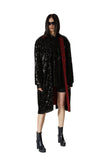 レイブレス(LABELESS)    SEQUIN BACK SLIT RAIN COAT