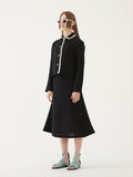 TMO BY 13MONTH（ティーエムオーバイサーティンマンス）TWEED MIDI SKIRT (BLACK)