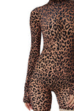 レイブレス(LABELESS)    SKIN LEOPARD JUMPSUIT