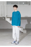 メスノウン(MASSNOUN) CROSS ADD LAMSWOOL OVERSIZED KNIT MSZNT001-BL
