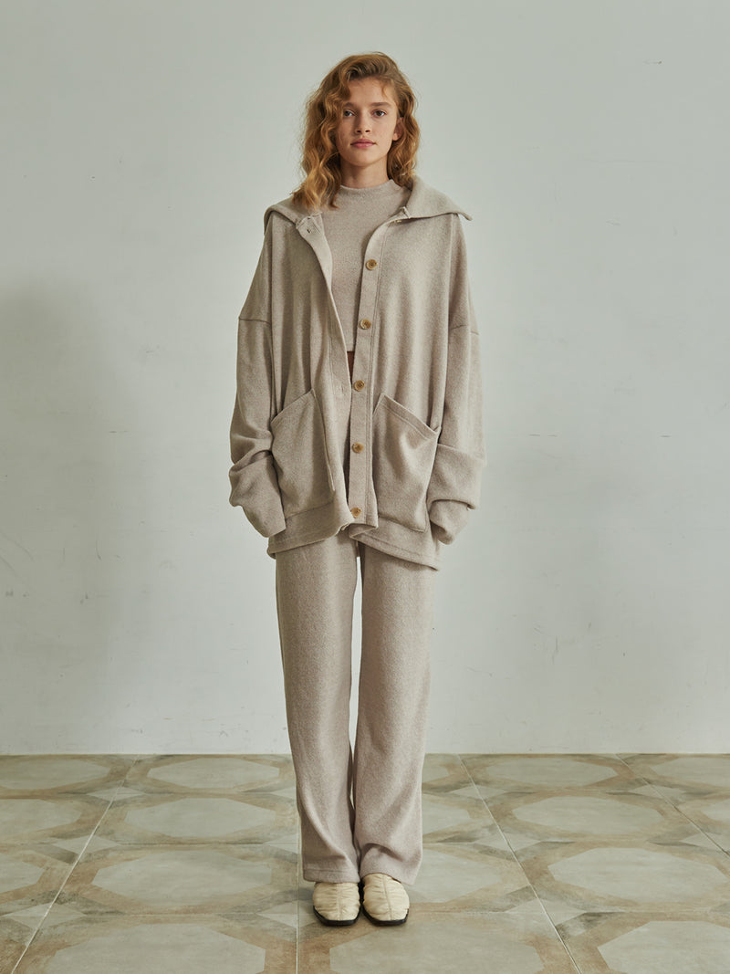 TMO BY 13MONTH（ティーエムオーバイサーティンマンス）LOOSE FIT CARDIGAN SET (BEIGE)