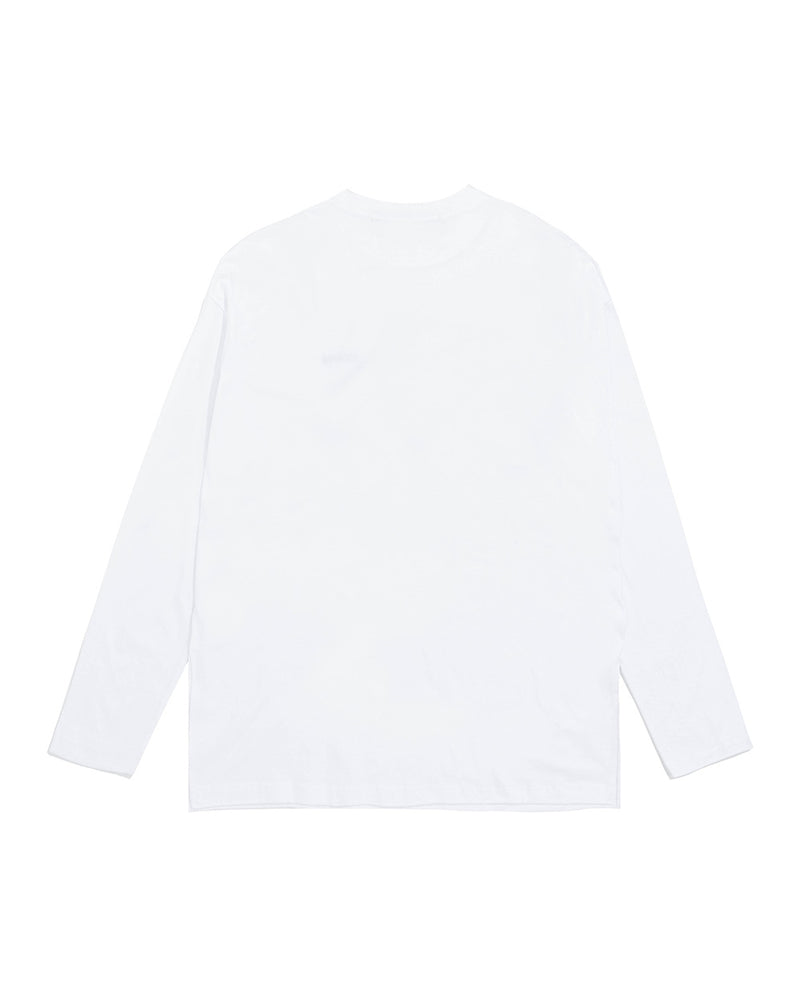 MYDEEPBLUEMEMORIES(マイディープブルーメモリーズ)      MDBM slit long sleeve in white