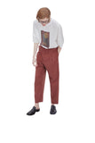 レイブレス(LABELESS) RED SIDE POCKET WIDE TROUSERS