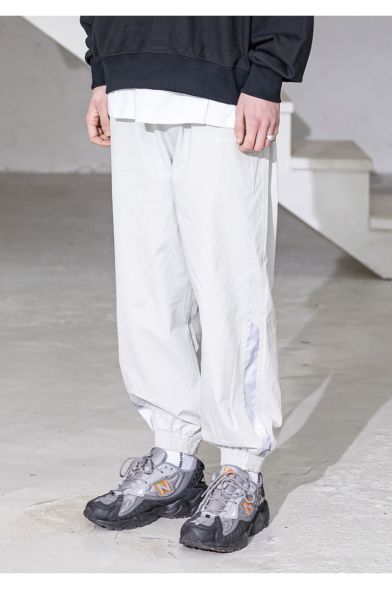 メスノウン(MASSNOUN) SL LOGO SECTION 3M LINE JOGGER PANT MSZCP001-GY
