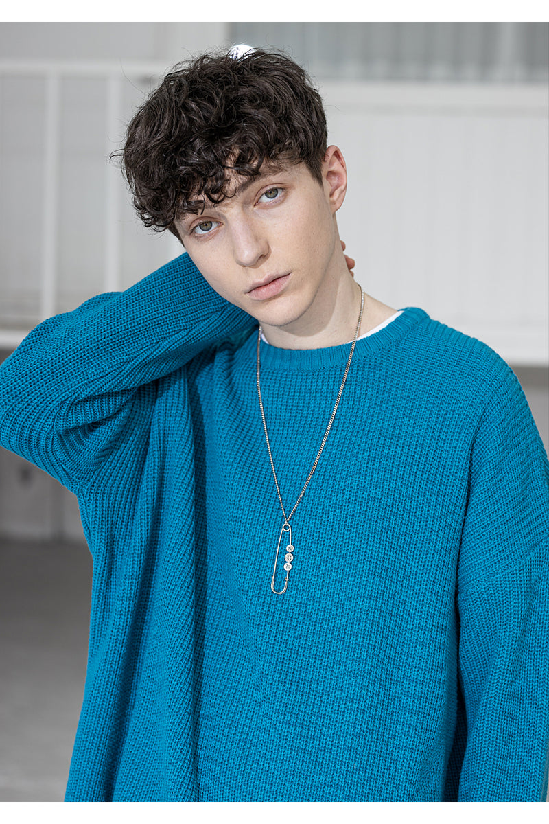 マスノウン(MASSNOUN) SMILE CI LOGO PIN NECKLACE MSZAJ002-SV