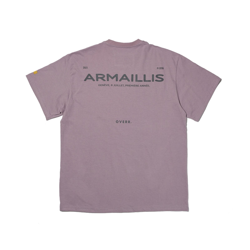 OVERR(オベルー)  21SU ARMAILLIS LOGO PURPLE T-SHIRTS