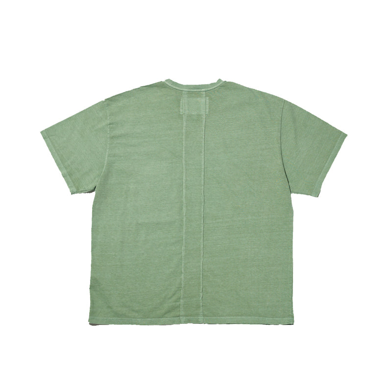 OVERR(オベルー) 21SU PIGMENT POCKET GREEN T-SHIRTS