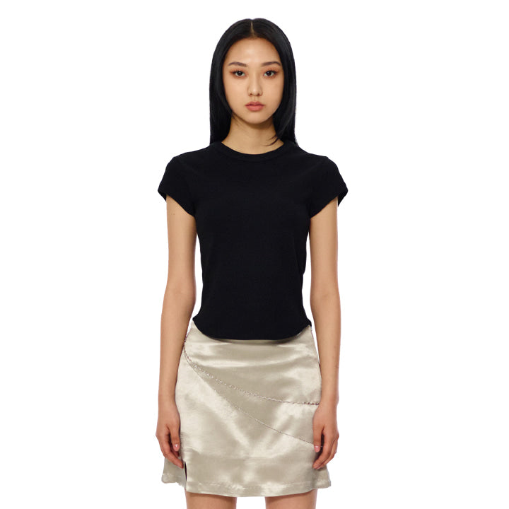 curetty (キュリティー)  C 90S LINE BASIC T-SHIRT_BLACK