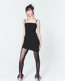 INPREP (インプレップ）Raw Edge Mini Dress Black