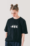 ダブルユーブイプロジェクト(WV PROJECT) Record short-sleeved shirt Black MJST7584