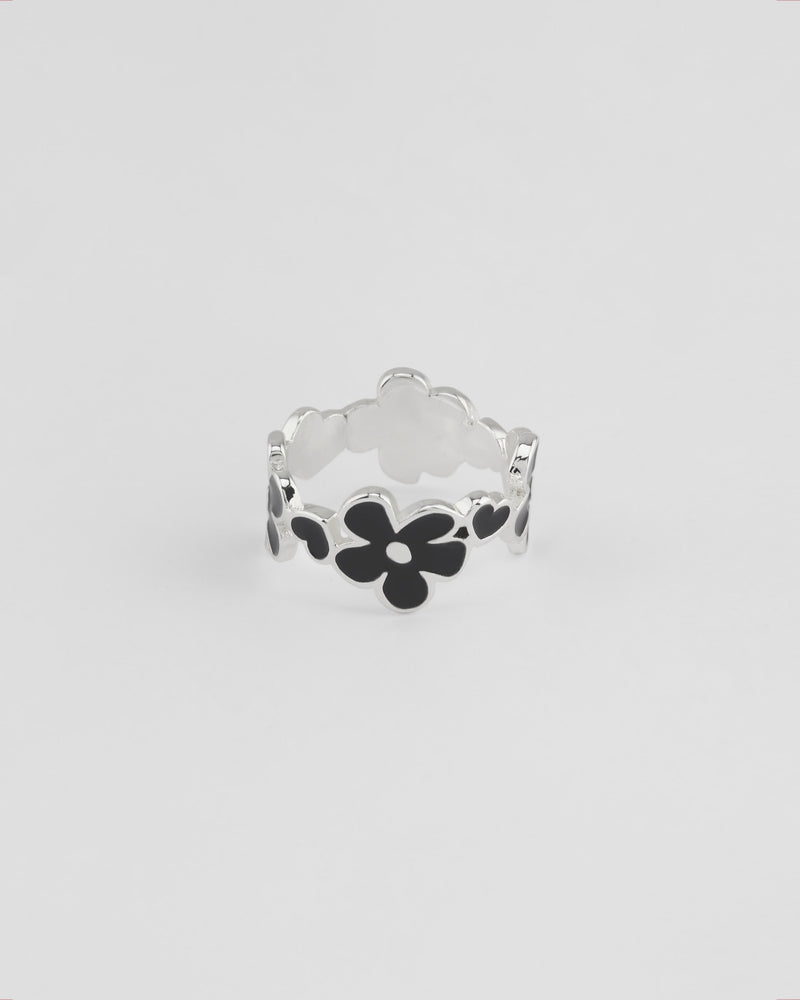 Nonenon(ノンノン) BLOOM PATCH RNG (SILVER)