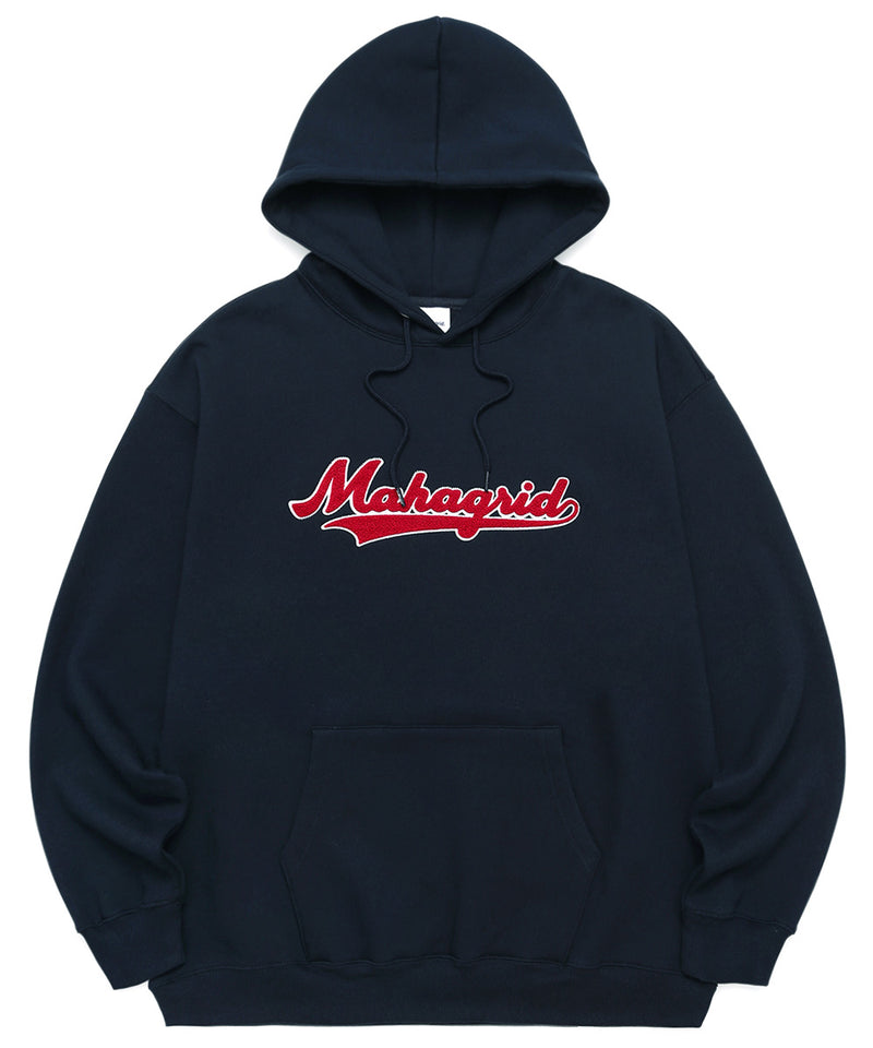 mahagrid (マハグリッド) OLD SCHOOL LOGO HOODIE [NAVY]