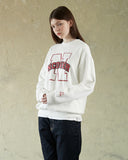 NCOVER（エンカバー）N LINE LOGO POINT SWEATSHIRT-WHITE