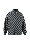 オーワイ(OY) CHECK LOGO REVERSIBLE JACKET-BLACK