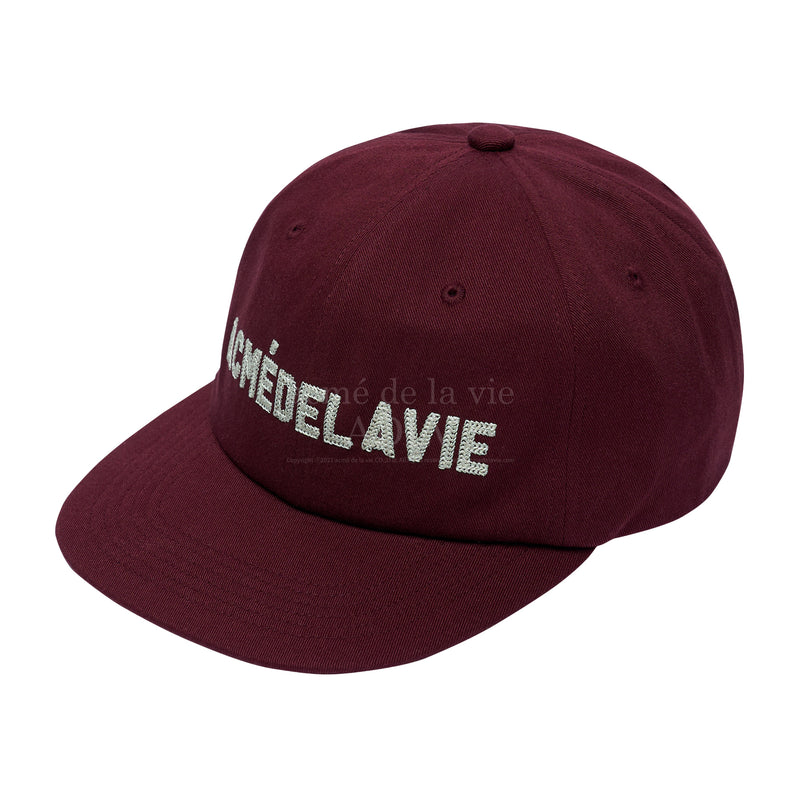 アクメドラビ(acme' de la vie) ADLV STITCH EMBROIDERY BALL CAP WINE
